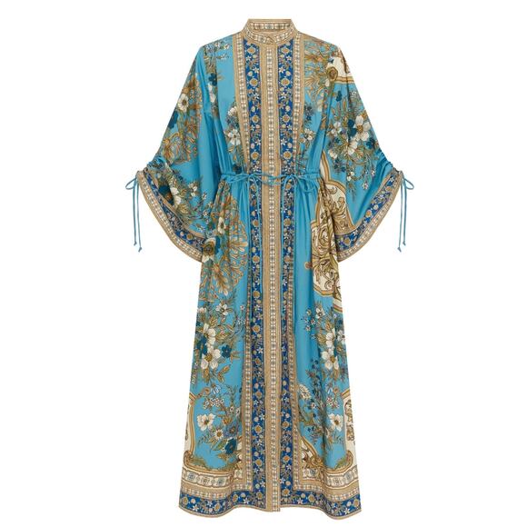 Alemais Blue Cassie Pool Midi Dress US 2 - Picture 8 of 14